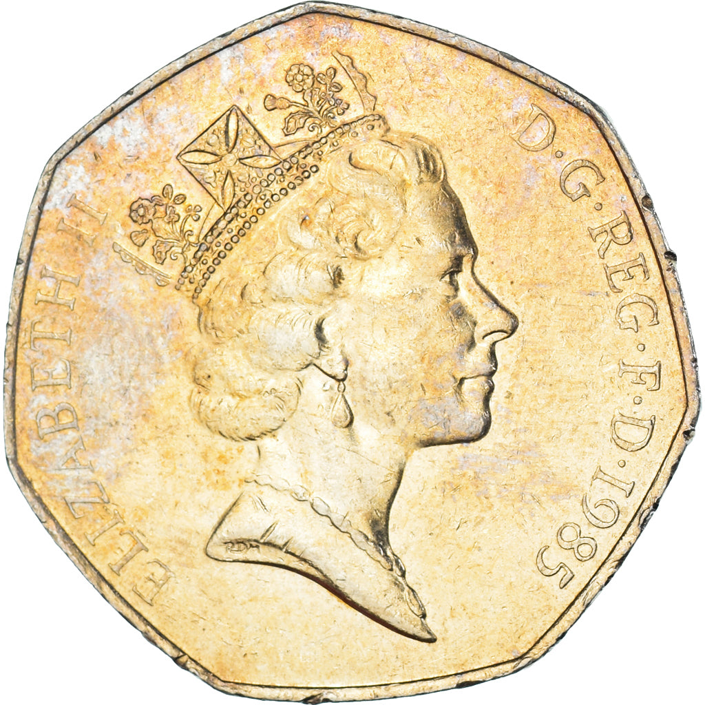 Coin, Great Britain, 50 Pence, 1985