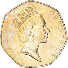 Coin, Great Britain, 50 Pence, 1985