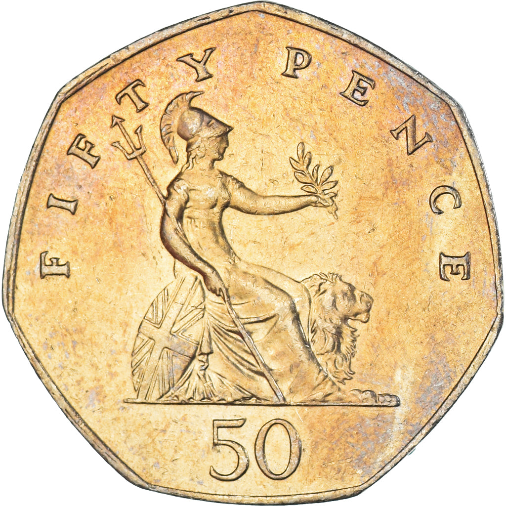 Coin, Great Britain, 50 Pence, 1985