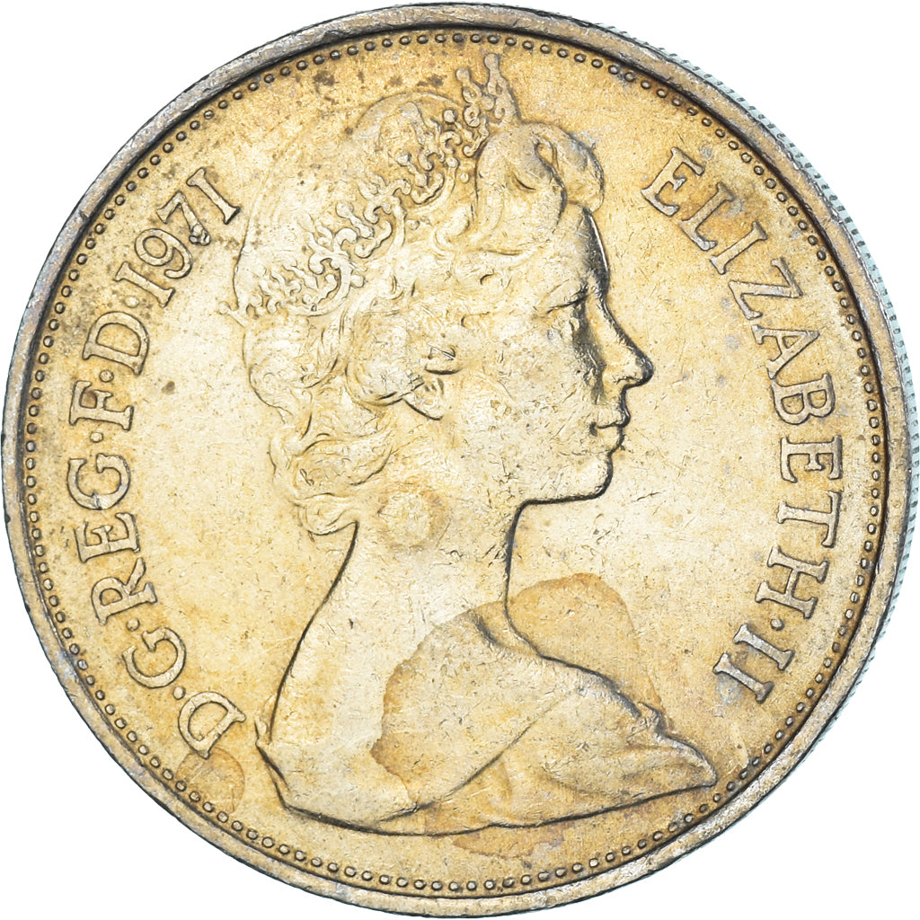 Moneta, Wielka Brytania, 10 New Pence, 1971