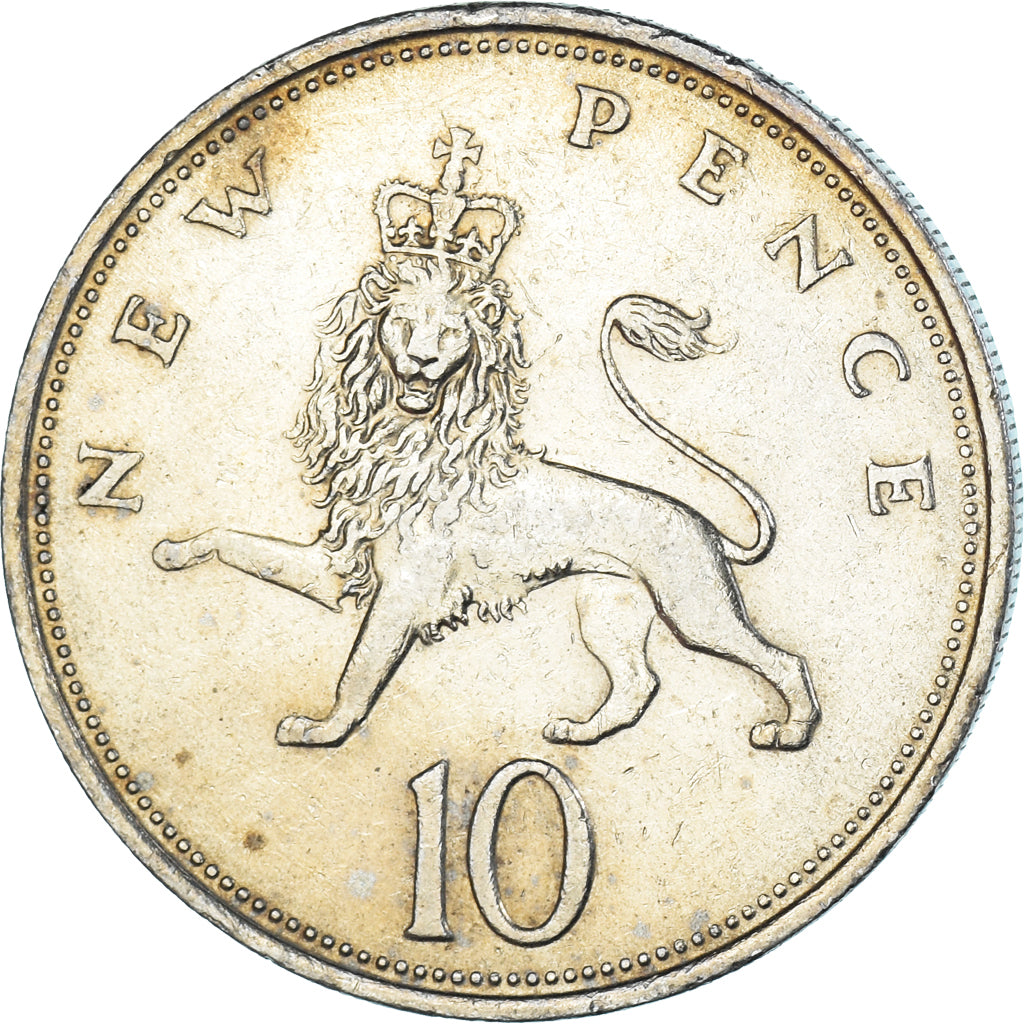 Moneta, Wielka Brytania, 10 New Pence, 1971
