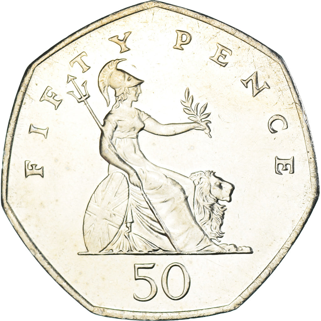 Moneda, Gran Bretaña, 50 Pence, 2008