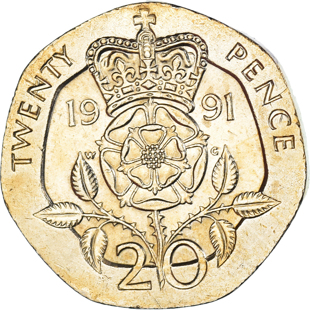 Munten, Groot Bretagne, 20 Pence, 1991