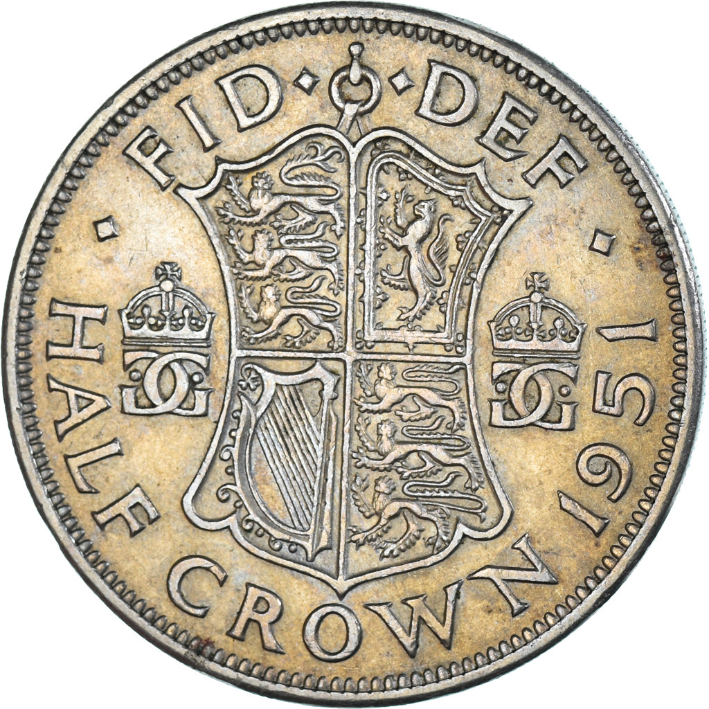 Münze, Großbritannien, 1/2 Crown, 1951