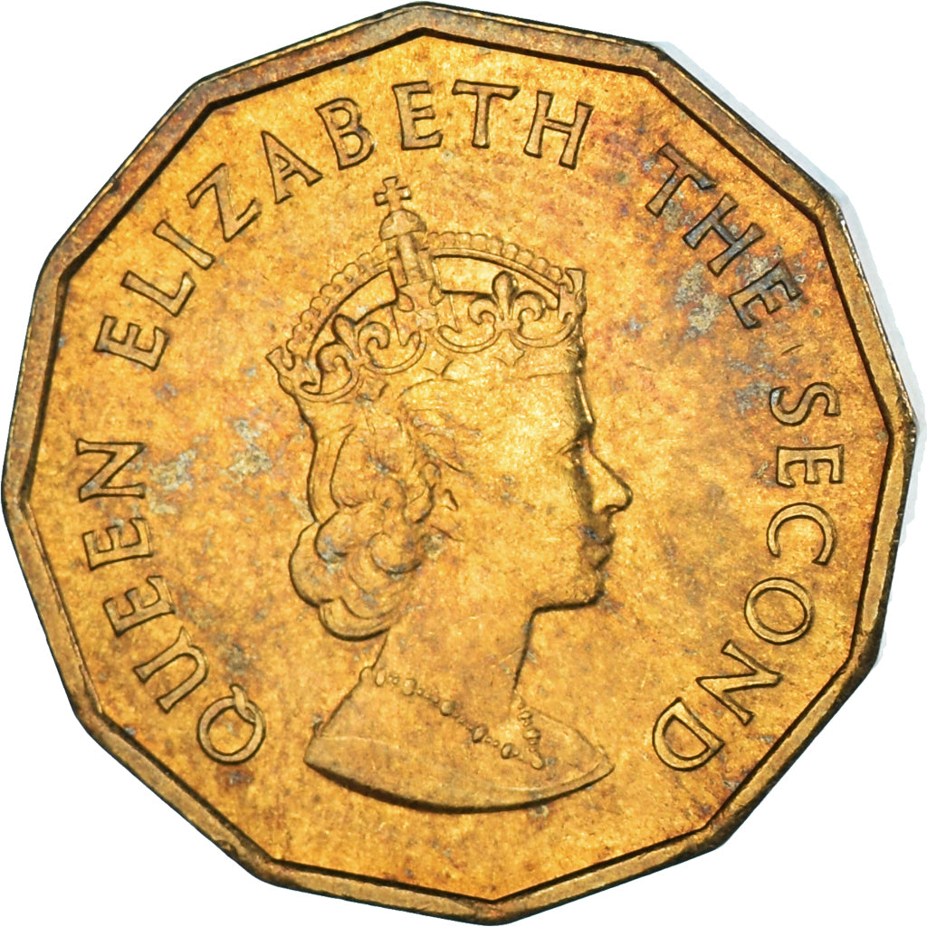 Münze, Jersey, 1/4 Shilling, 3 Pence, 1966