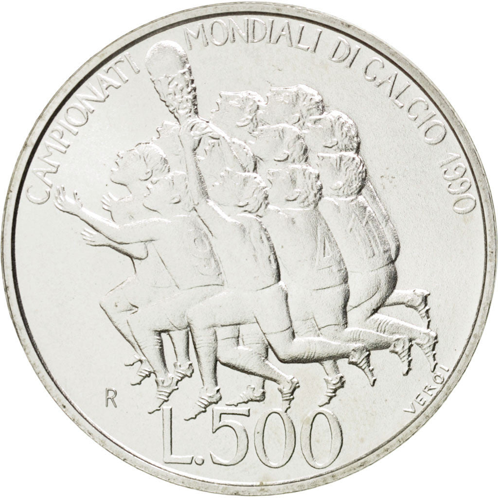 Coin, San Marino, 500 Lire, 1990, Roma, MS(63), Silver, KM:246