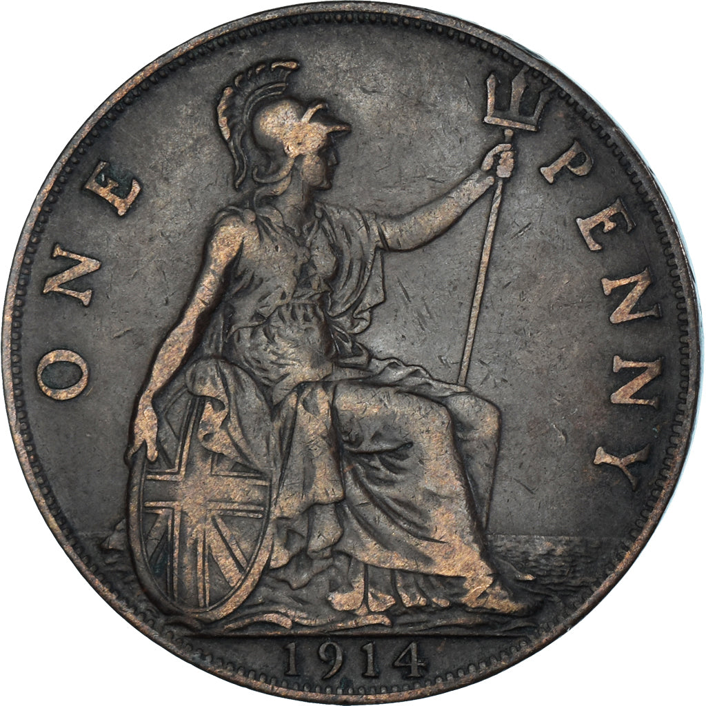 Moneta, Wielka Brytania, Penny, 1914
