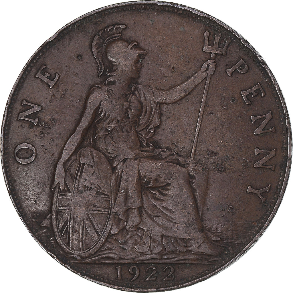 Monnaie, Grande-Bretagne, Penny, 1922