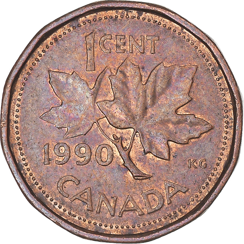 Moneta, Canada, Cent, 1990