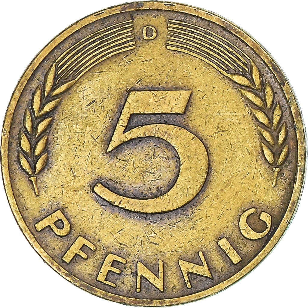Moneta, Niemcy, 5 Pfennig, 1949