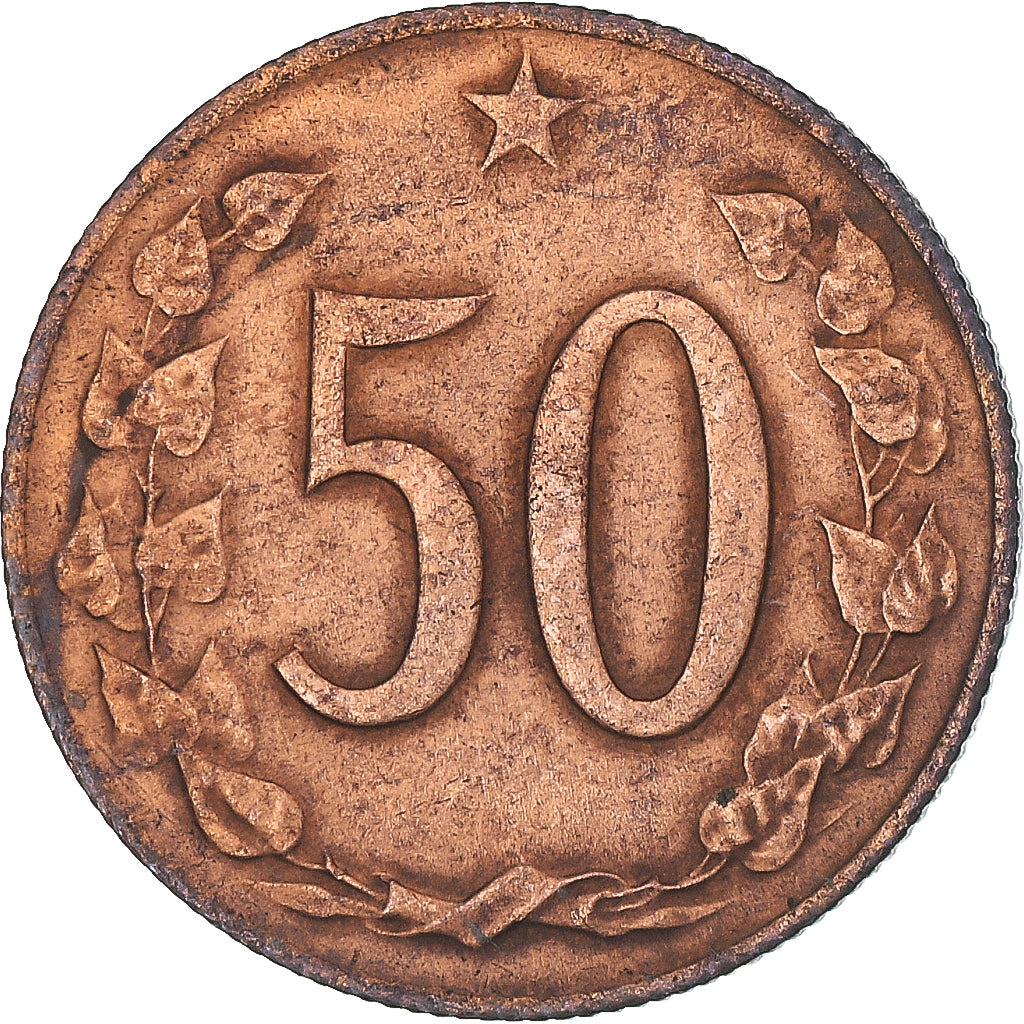 Moneta, Cecoslovacchia, 50 Haleru, 1970