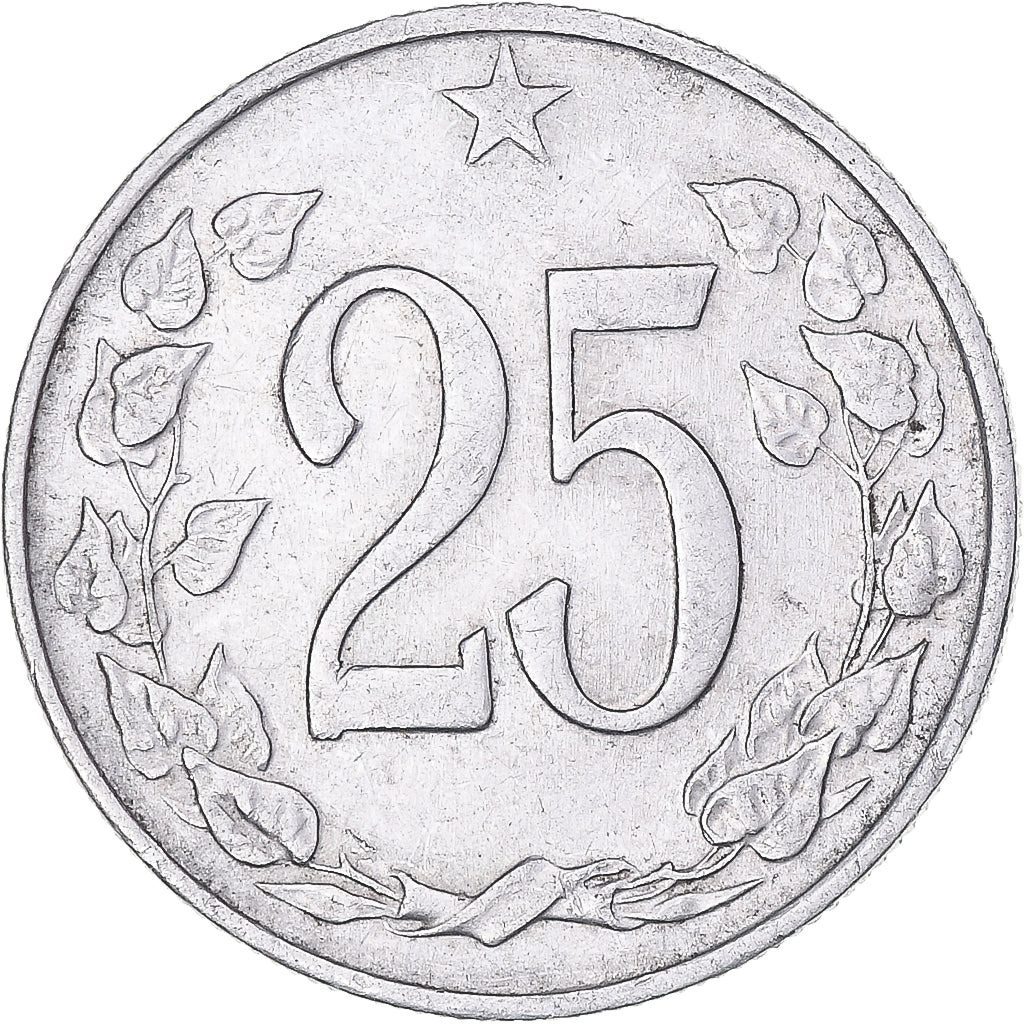 Coin, Czechoslovakia, 25 Haleru, 1963