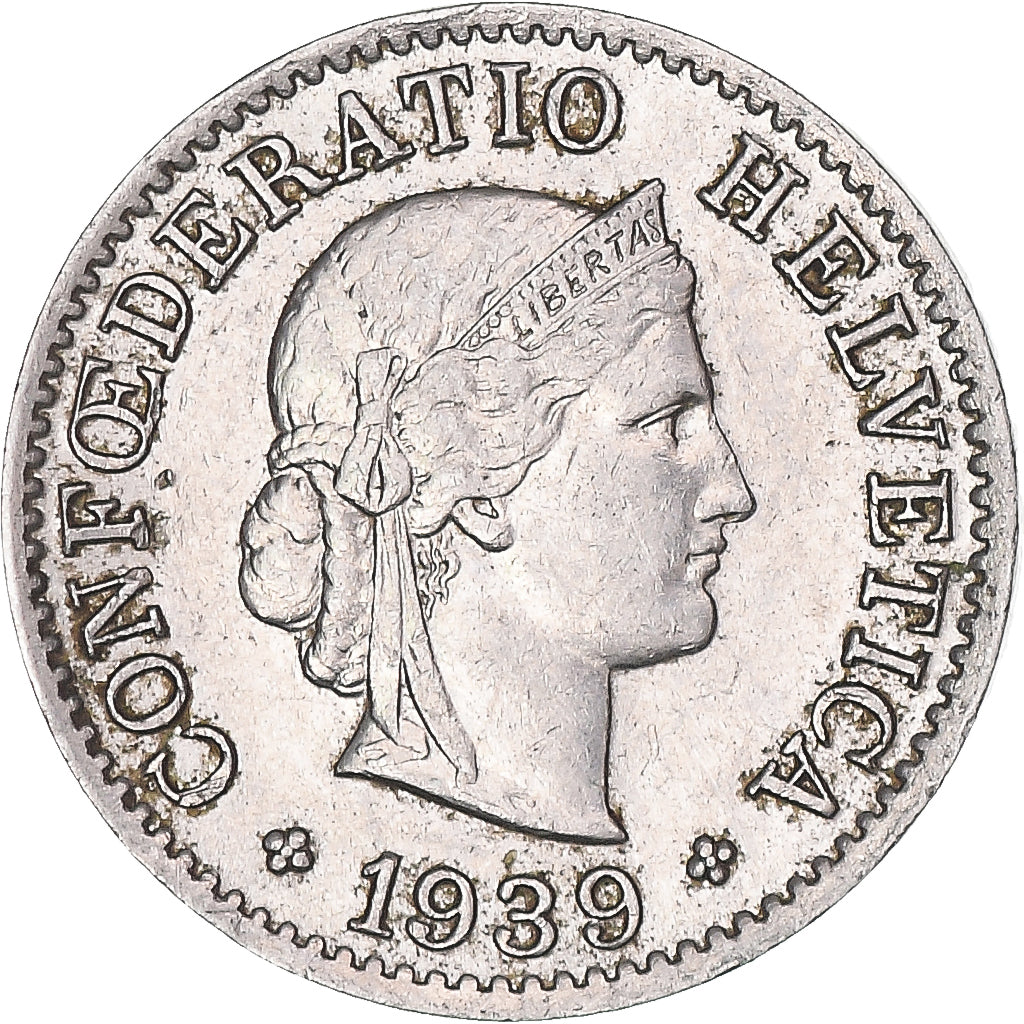 Moneda, Suiza, 5 Rappen, 1939