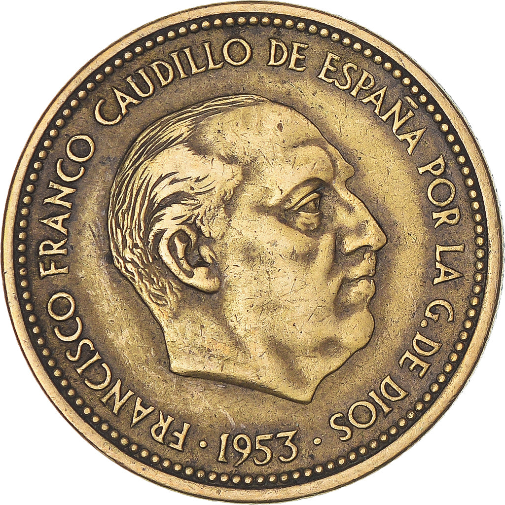 Monnaie, Espagne, 2-1/2 Pesetas, 1953