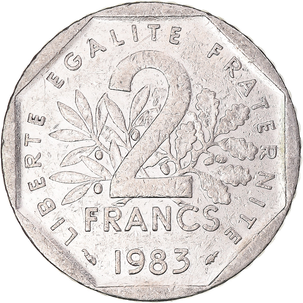 Munten, Frankrijk, 2 Francs, 1983