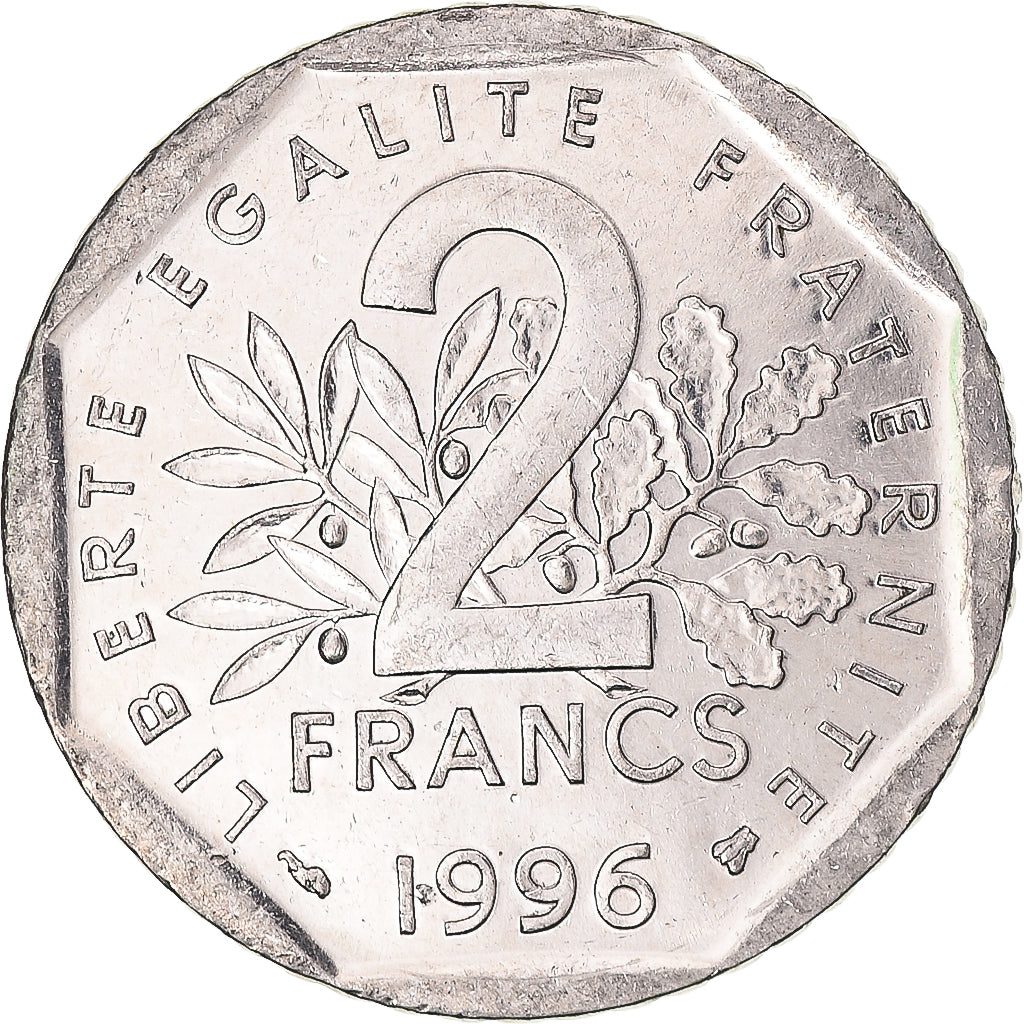 Coin, France, 2 Francs, 1996