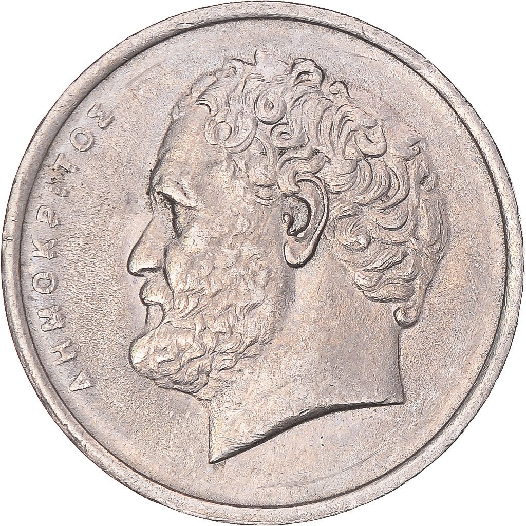 Moneta, Grecja, 10 Drachmes, 1986