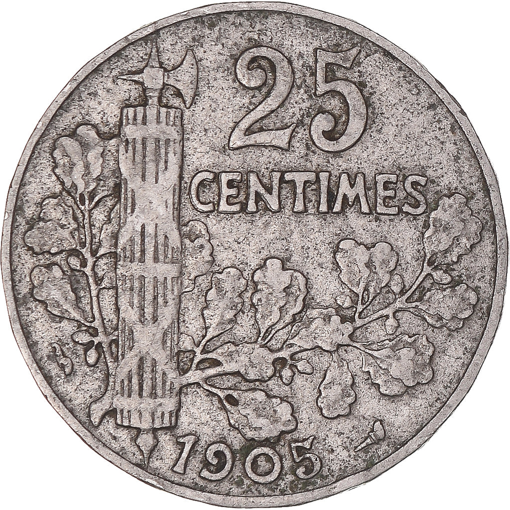 Munten, Frankrijk, 25 Centimes, 1905