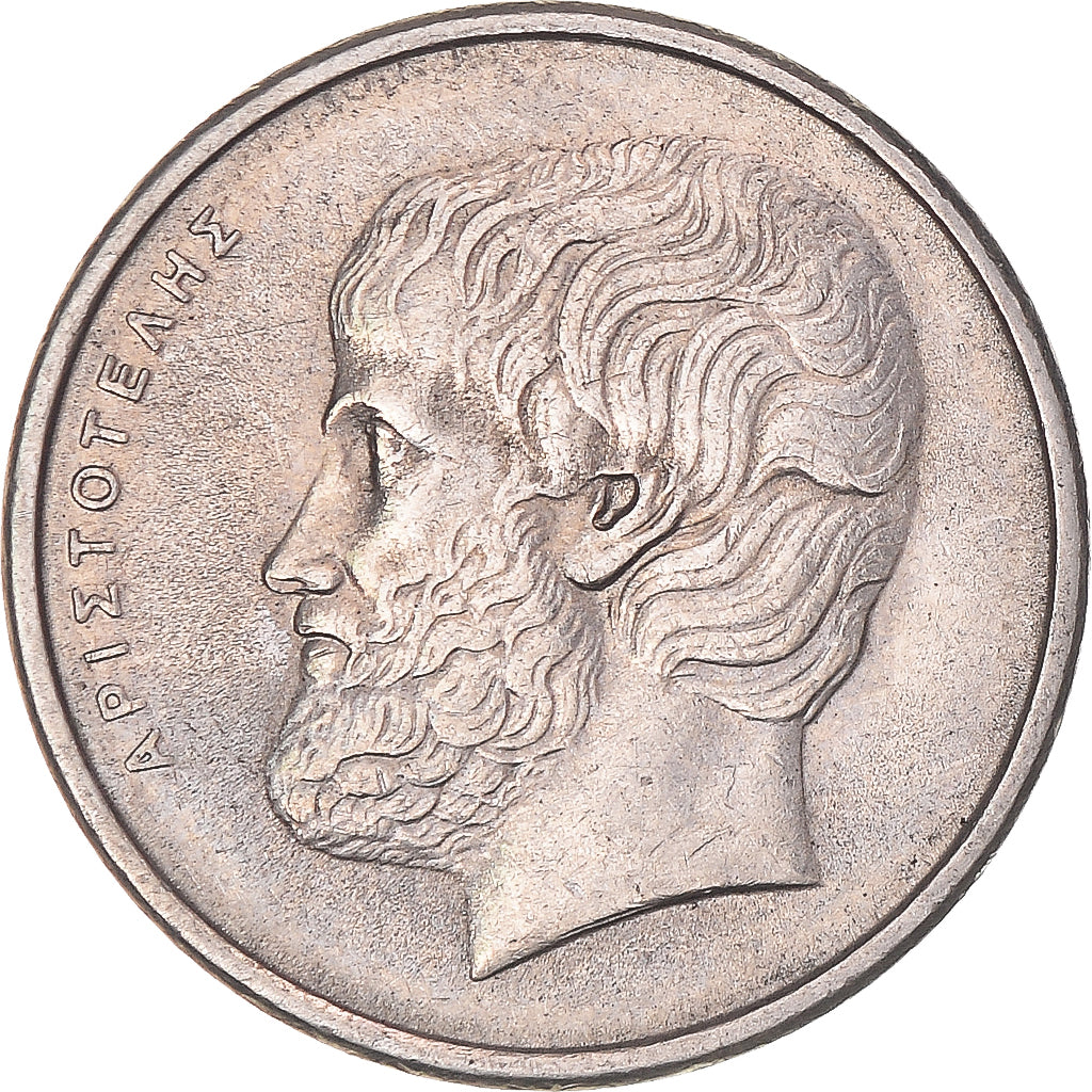 Moneta, Grecja, 5 Drachmes, 1984