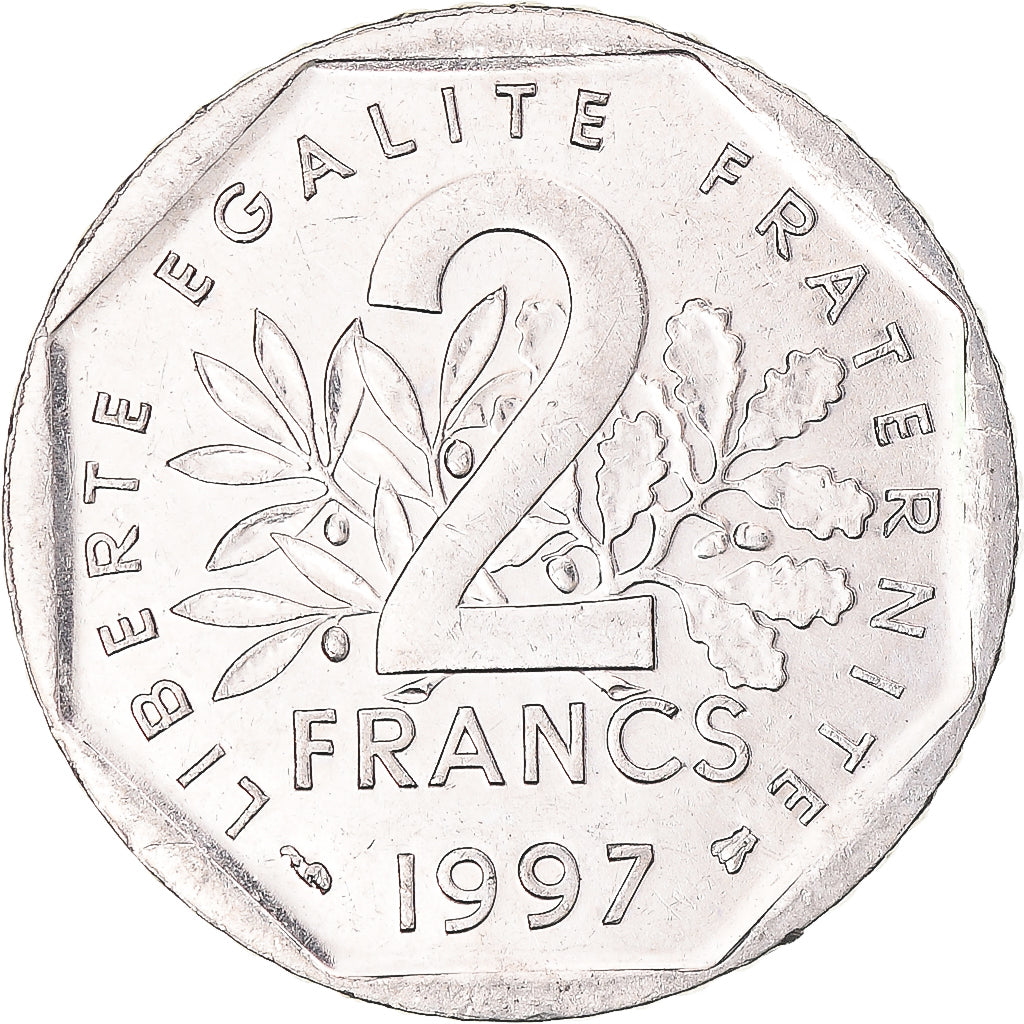 Coin, France, 2 Francs, 1997