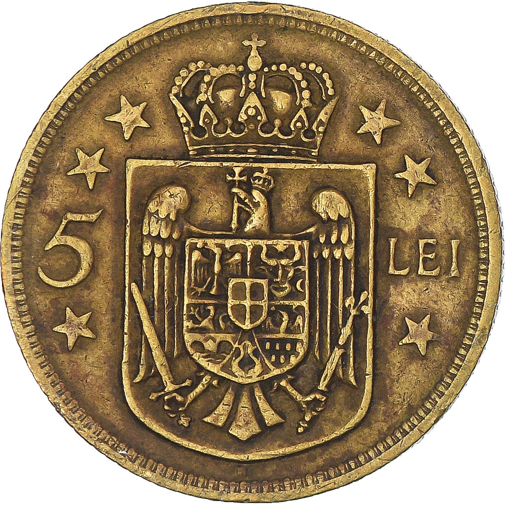Moneta, Rumunia, 5 Lei, 1930