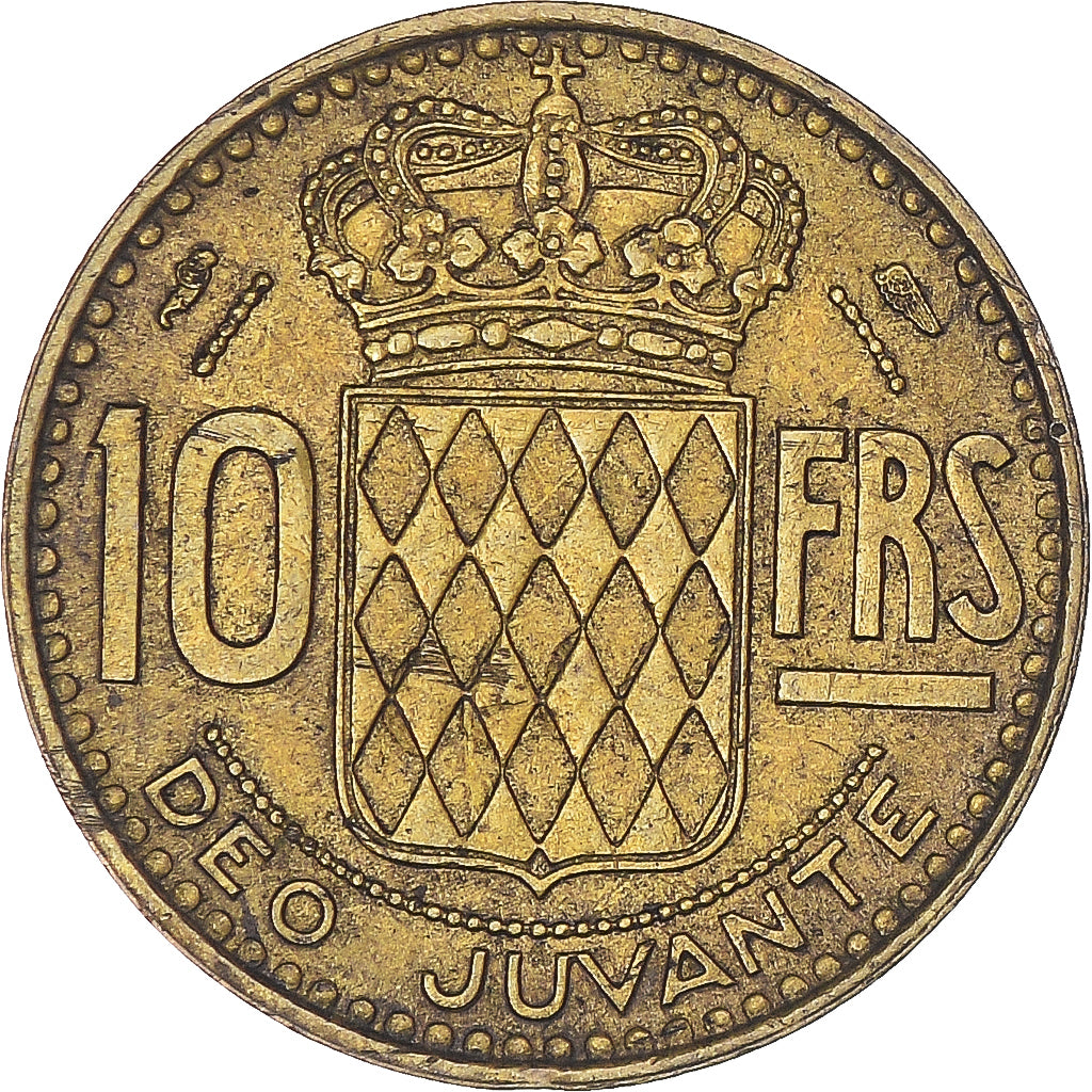Moeda, Mónaco, 10 Francs, 1950