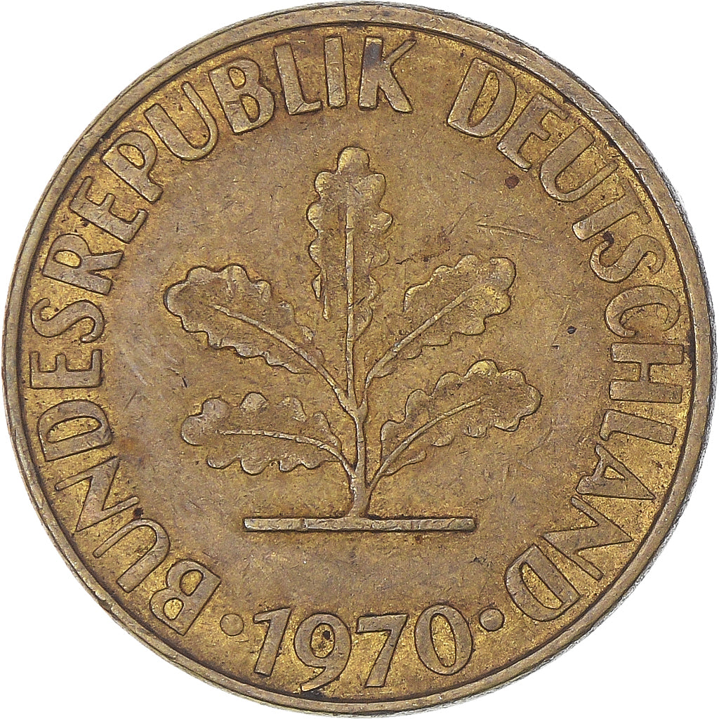 Moneta, Niemcy, 10 Pfennig, 1970