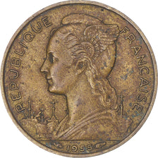 Coin, Réunion, 20 Francs, 1955