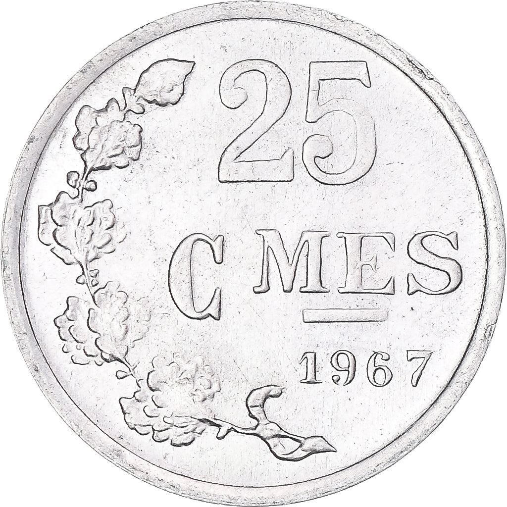 Coin, Luxembourg, 25 Centimes, 1967