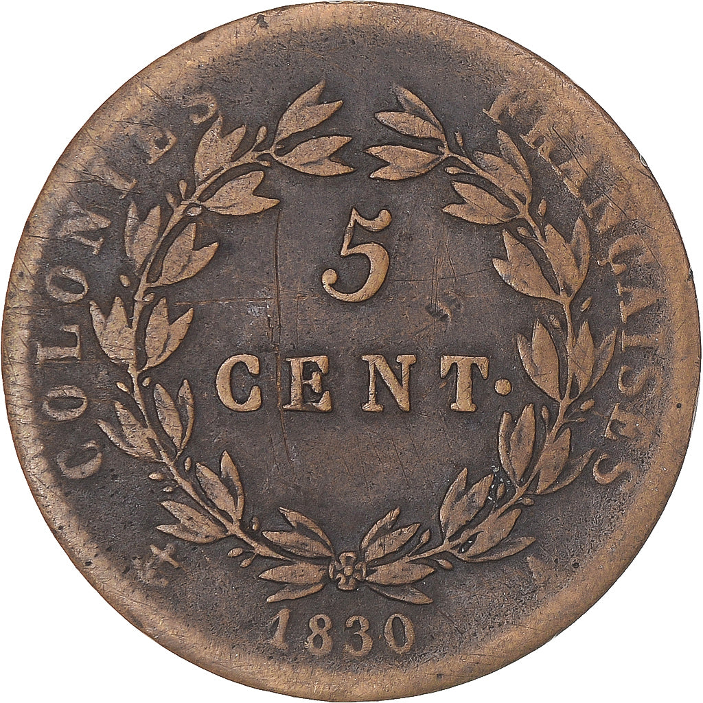 Coin, FRENCH COLONIES, 5 Centimes, 1830