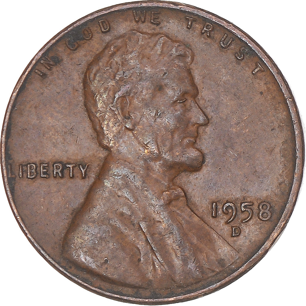 Moneta, Stati Uniti, Cent, 1958
