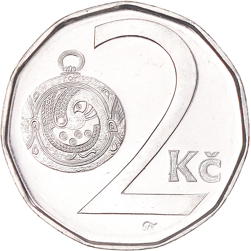 Coin, Czech Republic, 2 Koruny, 2002