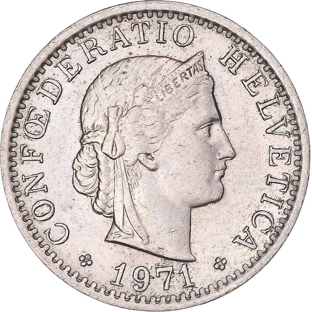Coin, Switzerland, 20 Rappen, 1971