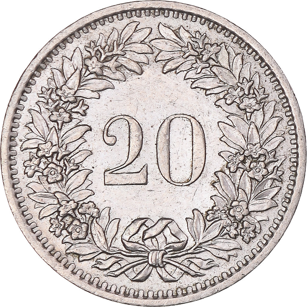 Coin, Switzerland, 20 Rappen, 1971