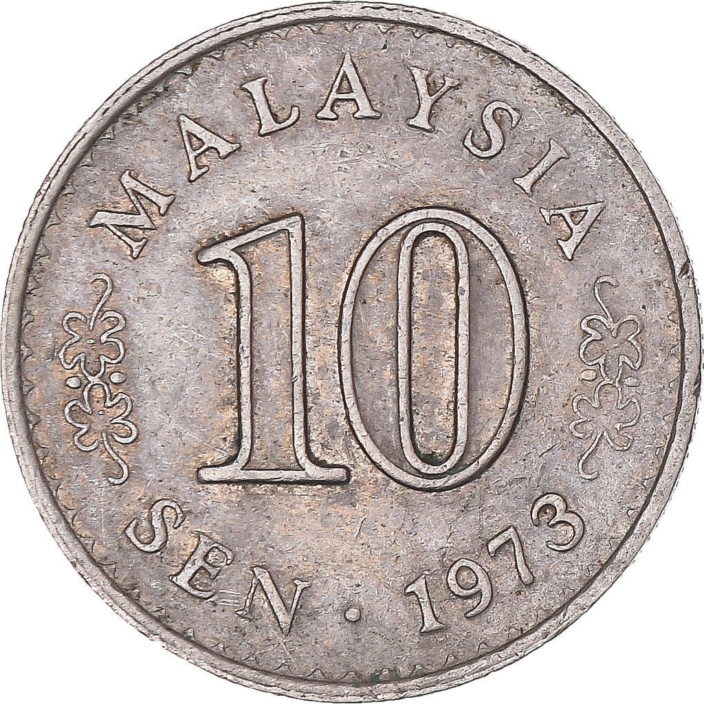 Moneda, Malasia, 10 Sen, 1973
