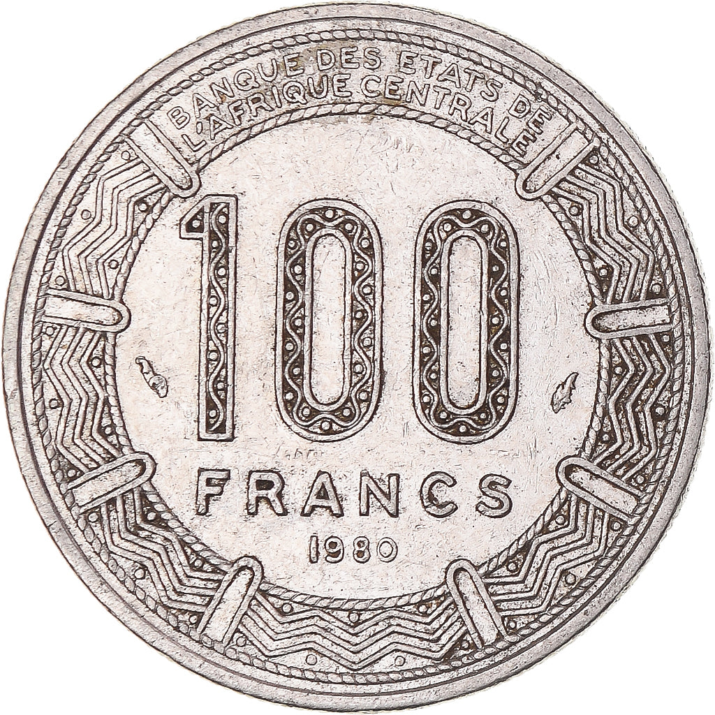Monnaie, Tchad, 100 Francs, 1980