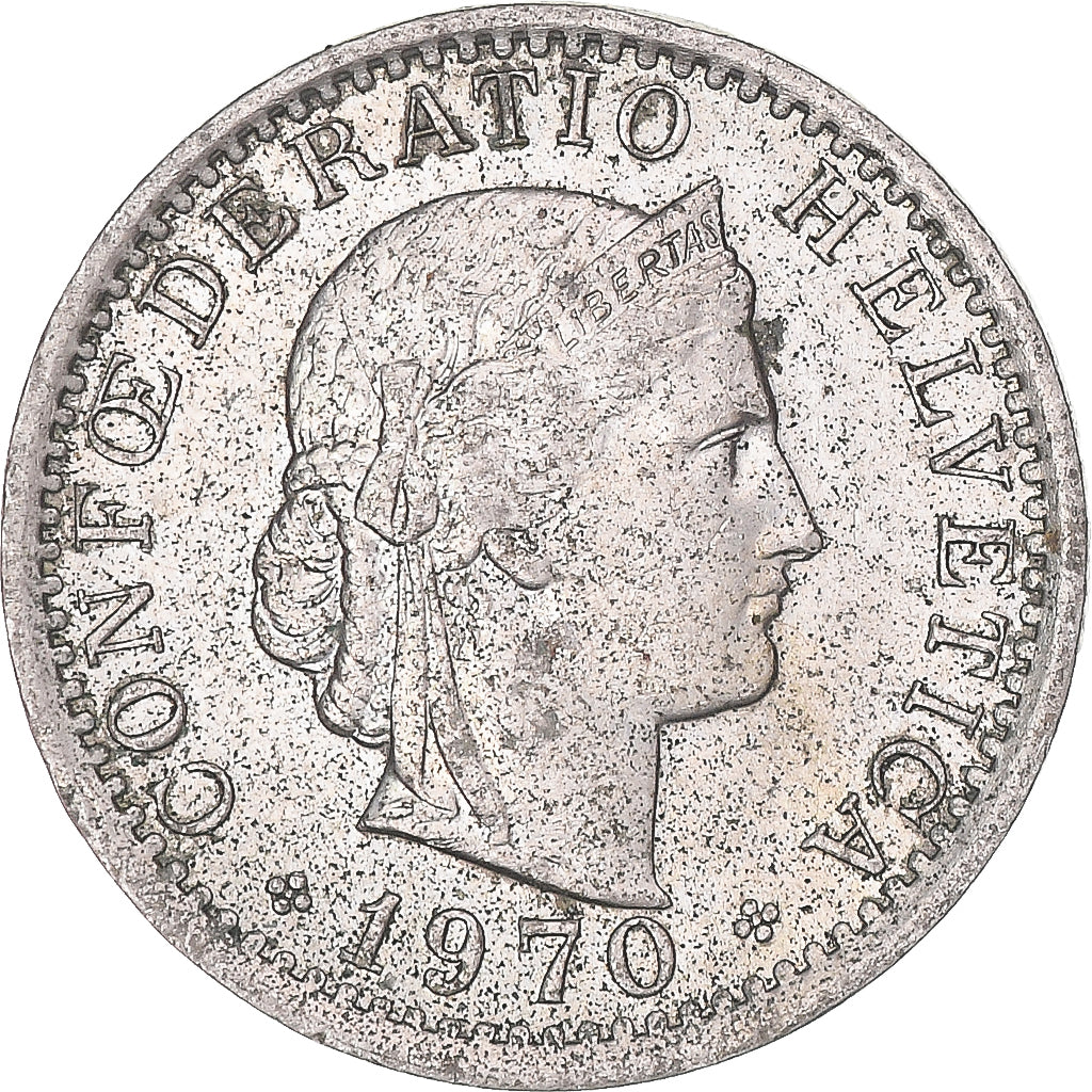 Moneta, Svizzera, 20 Rappen, 1970