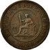 Coin, French Indochina, Cent, 1888, EF(40-45), Bronze, KM:1, Lecompte:40
