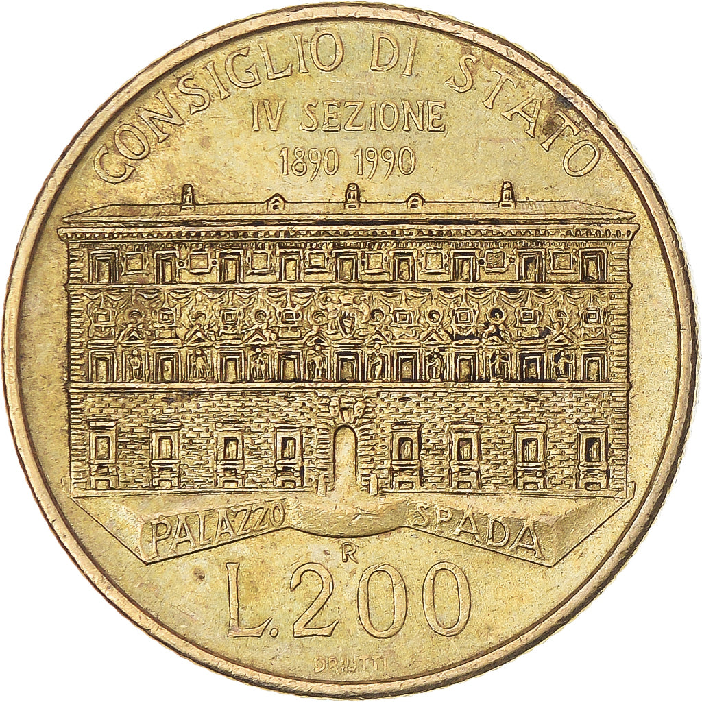 Munten, Italië, 200 Lire, 1990