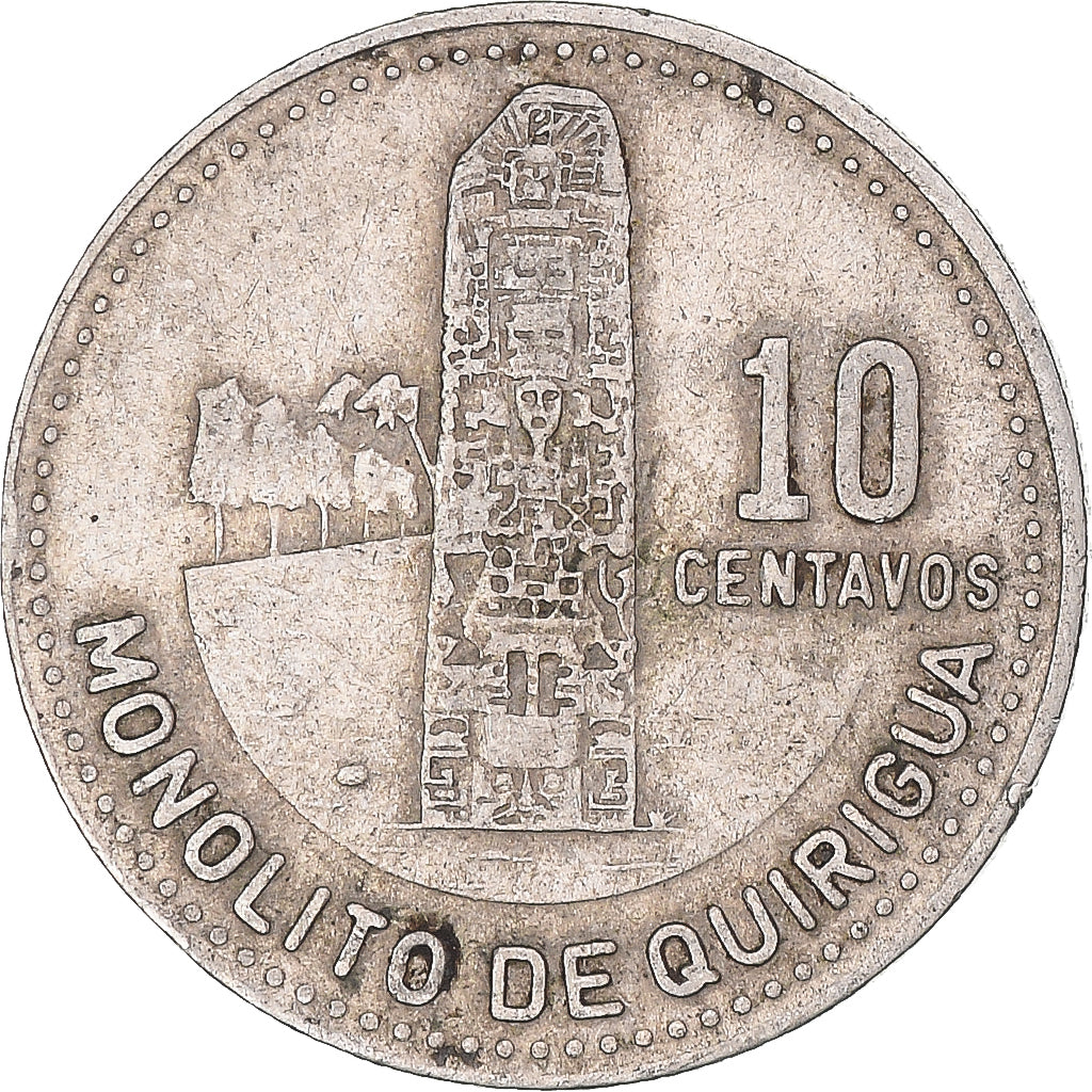 Moneta, Guatemala, 10 Centavos, 1986