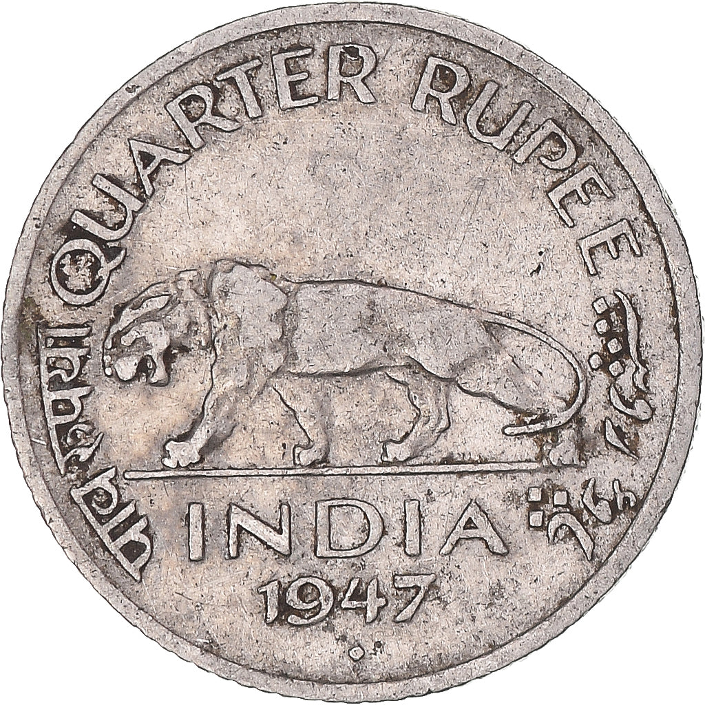 Munten, India, 1/4 Rupee, 1947