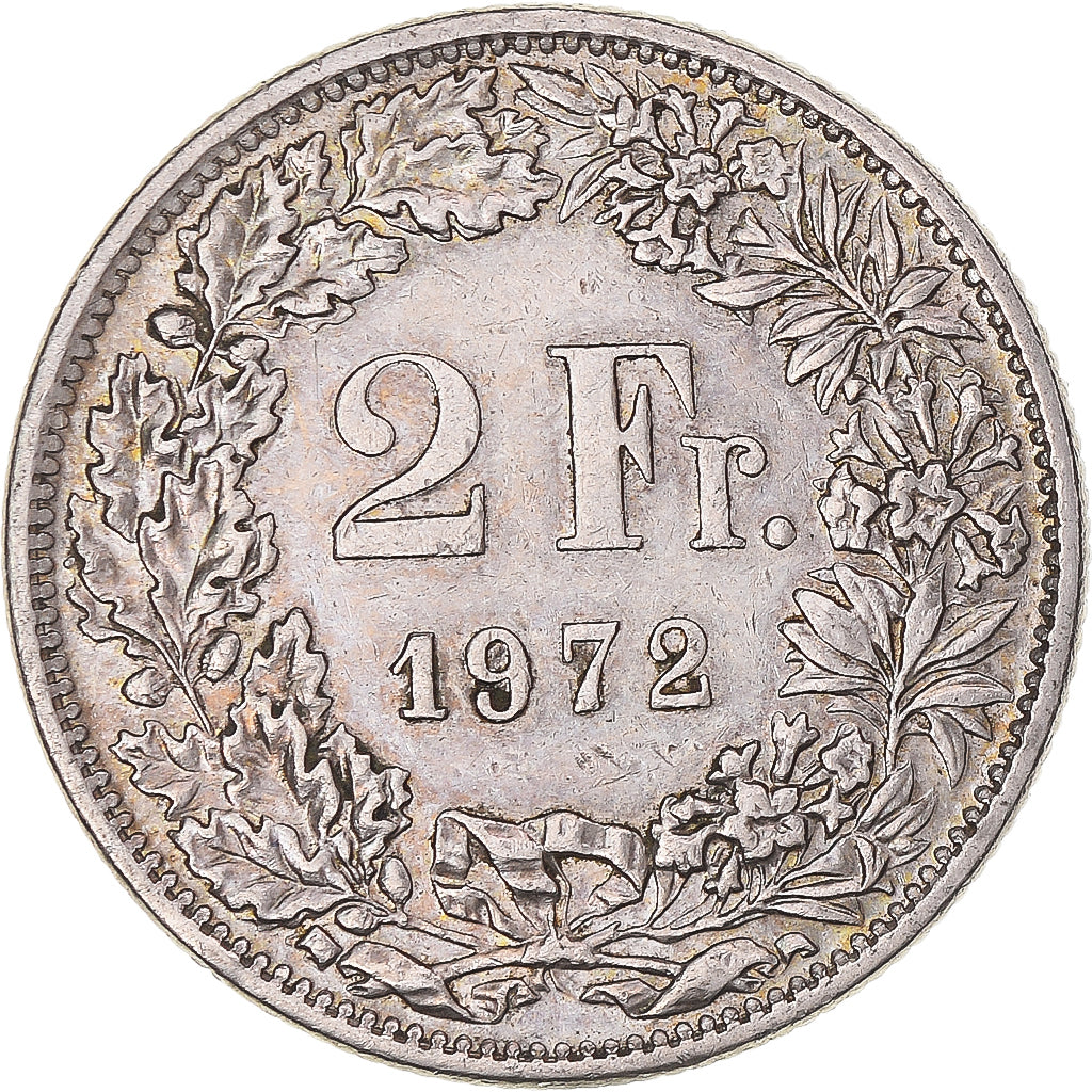 Monnaie, Suisse, 2 Francs, 1972