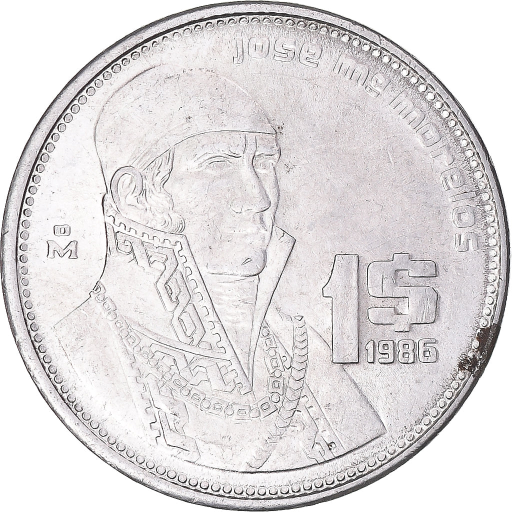 Moneta, Mexico, Peso, 1986