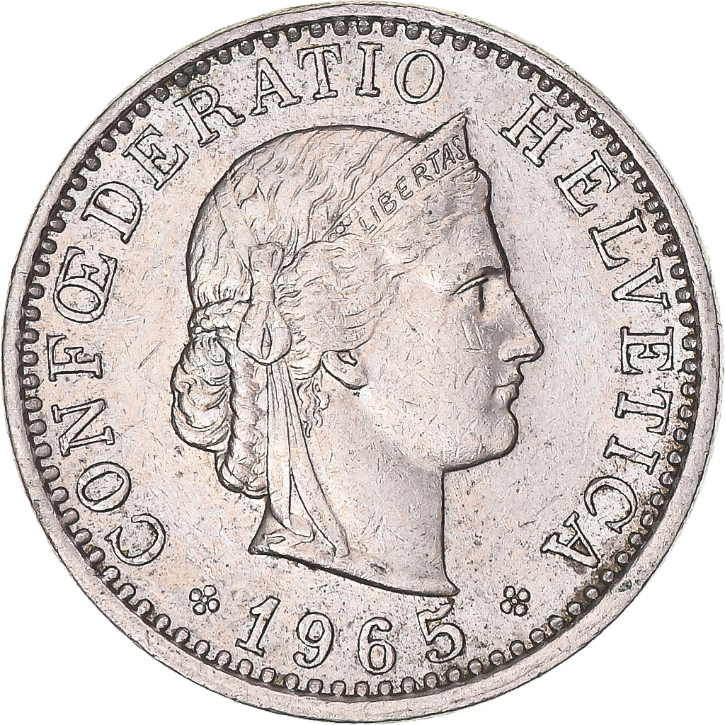 Coin, Switzerland, 20 Rappen, 1965