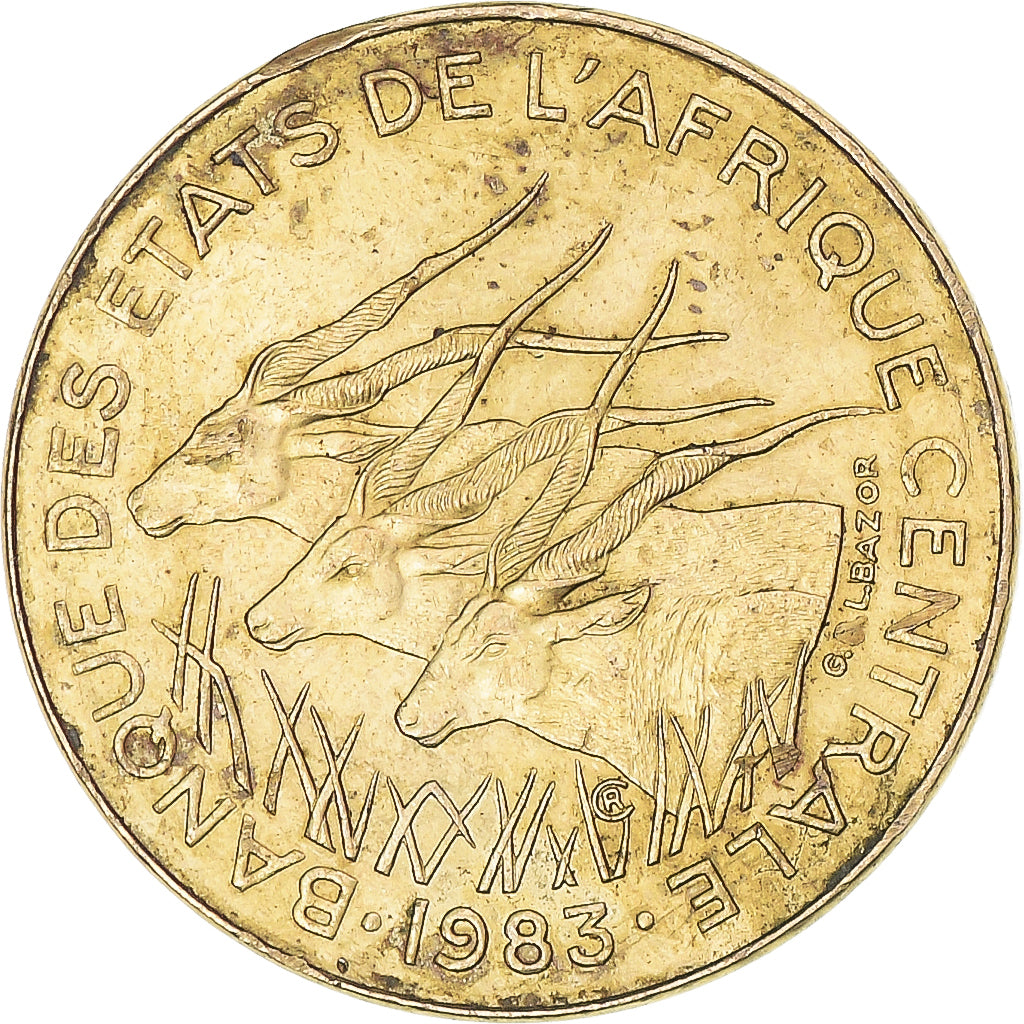 Monnaie, États de l'Afrique centrale, 5 Francs, 1983