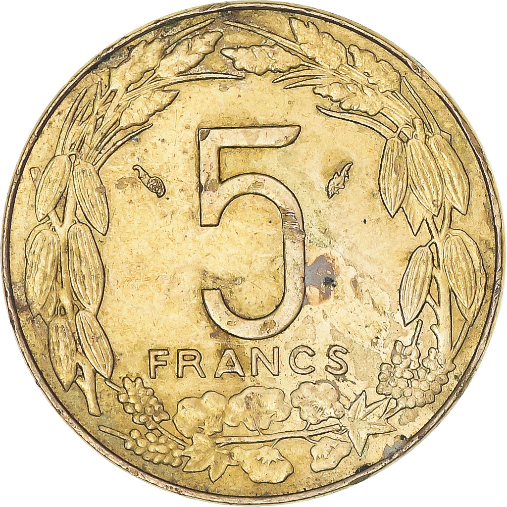 Monnaie, États de l'Afrique centrale, 5 Francs, 1983