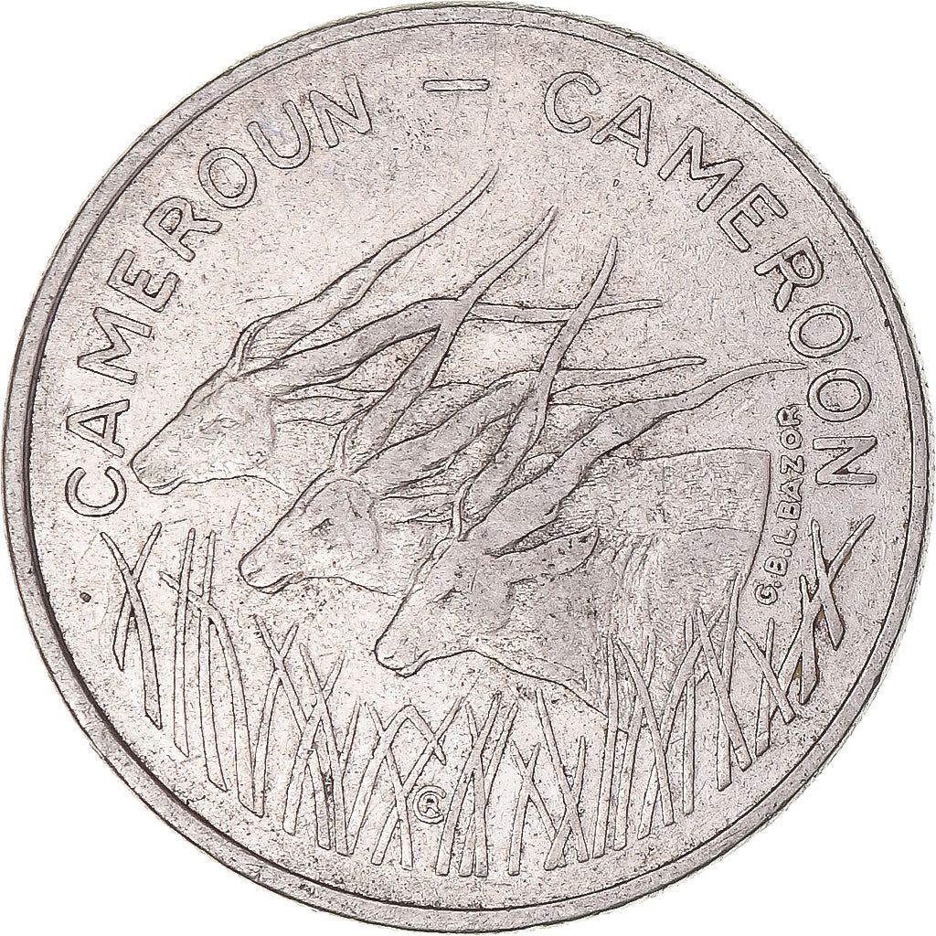 Coin, Cameroon, 100 Francs, 1972