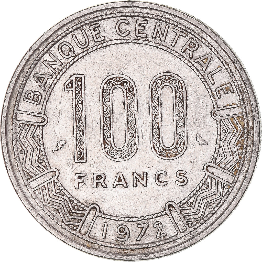 Coin, Cameroon, 100 Francs, 1972
