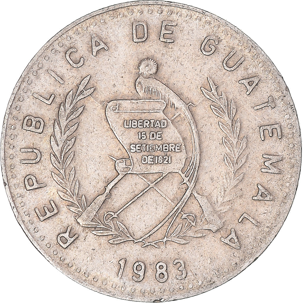 Moneta, Guatemala, 10 Centavos, 1983
