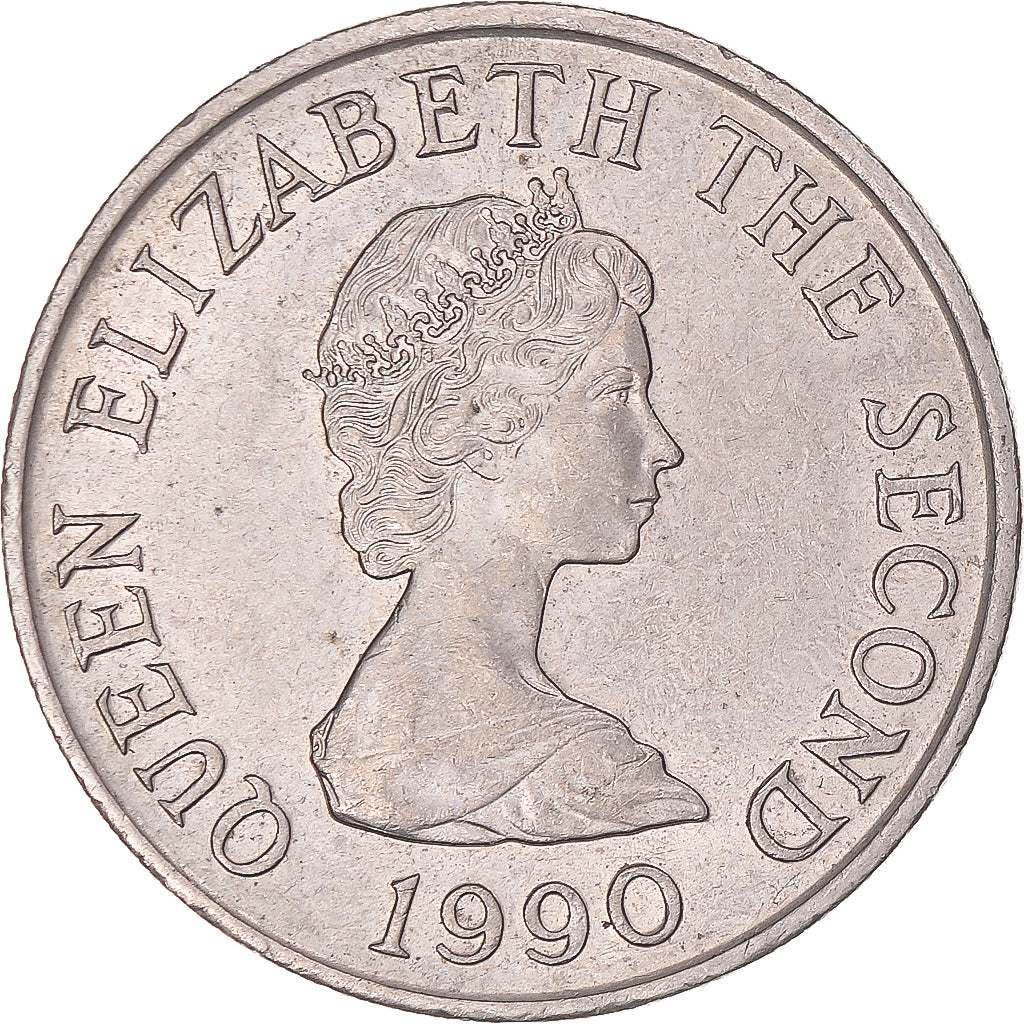Monnaie, Jersey, 10 Pence, 1990